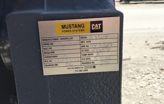545 HP @ 1200 RPM, Caterpillar #G3508, Natural gas engine, electronic governor, rblt. - Image 8