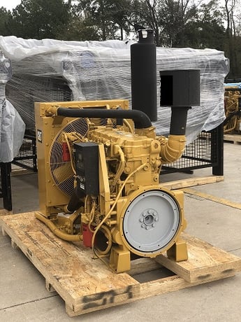 300 HP Caterpillar #C9, diesel power unit, 2432 hours, Tier 3, sound attenuated enclosure 1, 2008, new - Image 3
