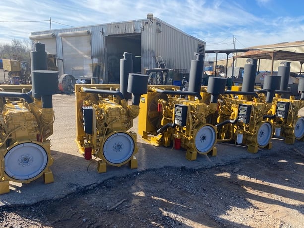300 HP Caterpillar #C9, diesel power unit, 2432 hours, Tier 3, sound attenuated enclosure 1, 2008, new - Image 10