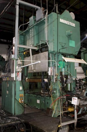 400 Ton, Minster, Straight Side Double Crank Press, 8" stroke, 38" shut height, 6" ram adjustment, 96" x 42" - Image 9