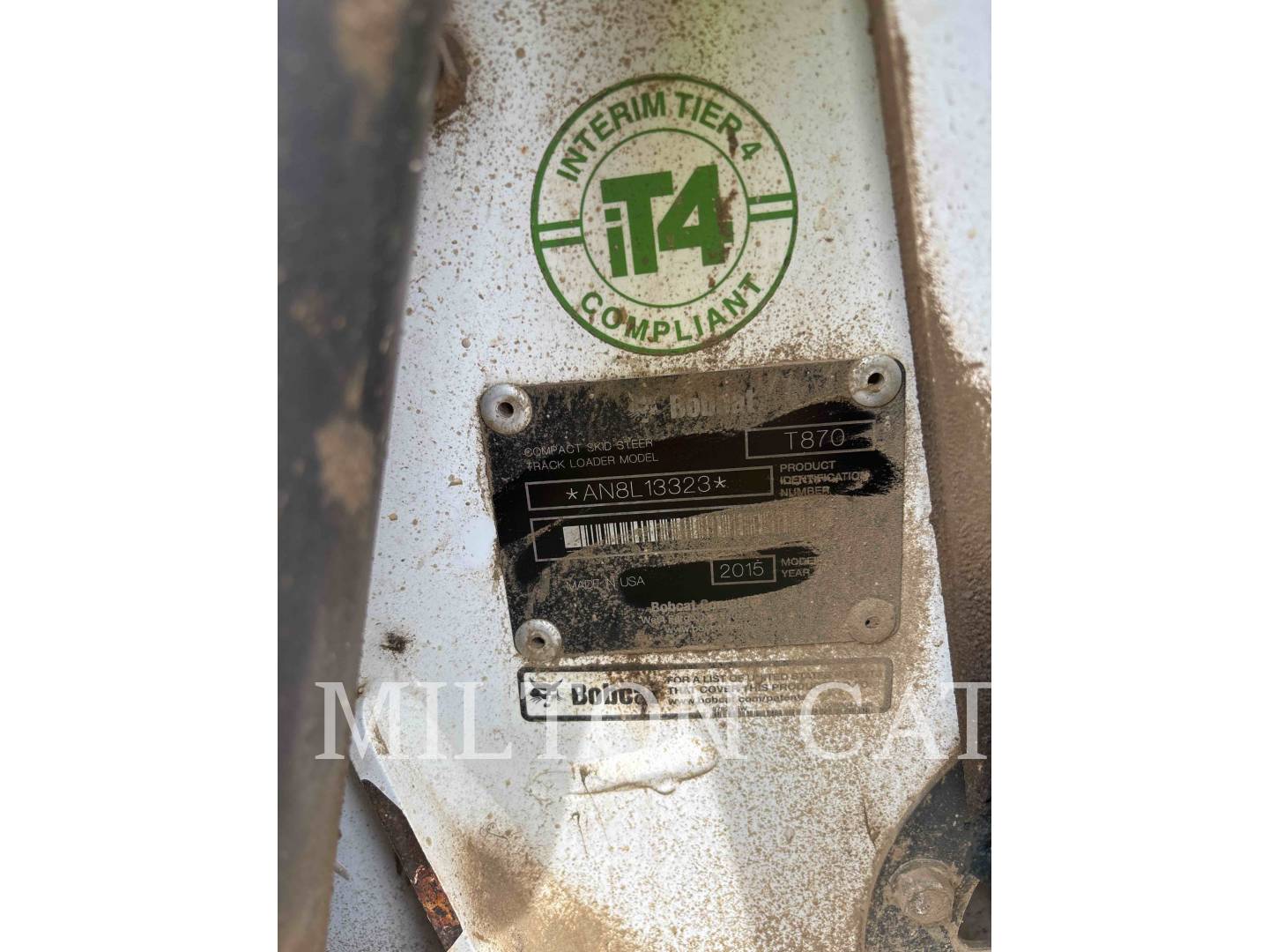 Bobcat T870, 2691 hours, S/N: AN8L13323C, 2015 - Image 7
