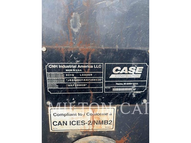 Case 821G, Wheel Loader, 5829 hours, S/N: NKF250525, 2019 - Image 6