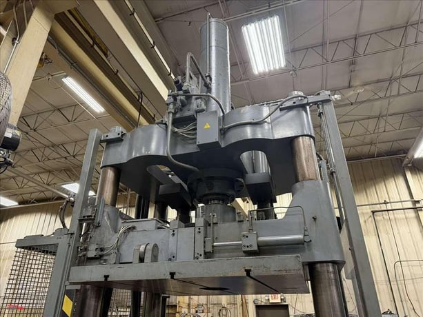 56 Ton, Reis #TUS125-OK-50, hydraulic spotting & tryout press, 5" stroke, 10 HP, 1991 - Image 5