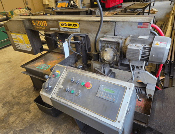 13" x 18" Hyd-Mech #S20A-Series-III, horizontal band saw, 14'10" x 1" x .035" blade, 75-350 SFM - Image 2
