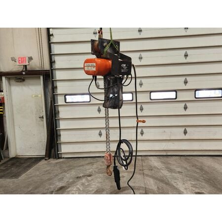 2 Ton, CM #Series-635-Lodestar, electric chain hoist w/motor driven trolley, 8 FPM, 1 HP hoist, 460 V. - Image 4