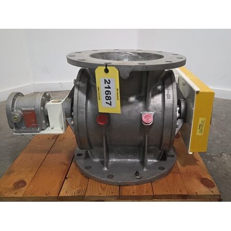 12" Rotolok #RVCSSS2BYOSA, 304 Stainless Steel round body rotary airlock valve, 8-vane, 1 HP, 208-230/460 V. - Image 3