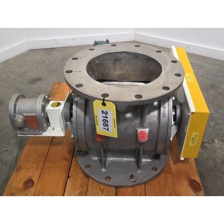 12" Rotolok #RVCSSS2BYOSA, 304 Stainless Steel round body rotary airlock valve, 8-vane, 1 HP, 208-230/460 V. - Image 4