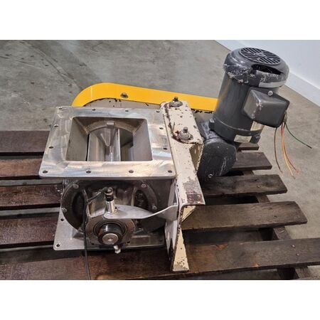 8" MAC Equipment #MD20, Stainless Steel square rotary airlock valve, 8-vane, 3/4 HP, 208-230/460 V. - Image 3