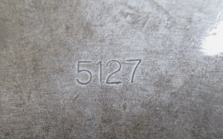 12" Buck #5127, 6-jaw adjust tru lathe chuck, D1-6 back plate & chuck key - Image 9
