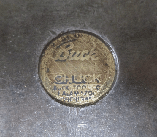 12" Buck #5127, 6-jaw adjust tru lathe chuck, D1-6 back plate & chuck key - Image 10