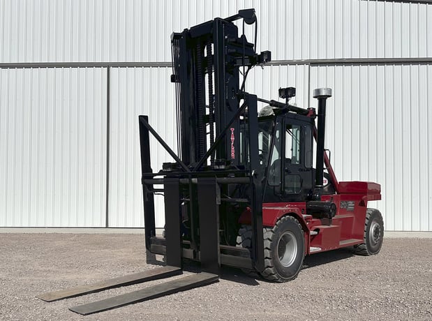 35000 lb. Taylor #TXH350L, forklift, 180" lift, 96" forks, Cummins QSB 6.7 diesel engine, pneumatic tires - Image 1