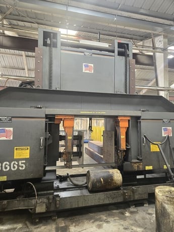 40" x 40" Hem, dual post horizontal band saw - Image 4