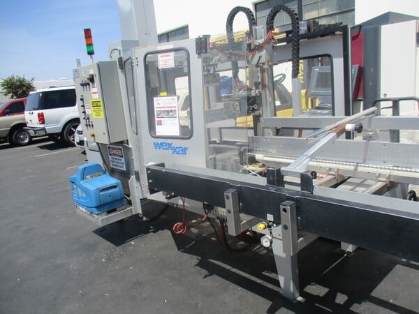 Wexxar #WF2HT, automatic case erector / box taping machine, Nordson ProBlue-7 - Image 8