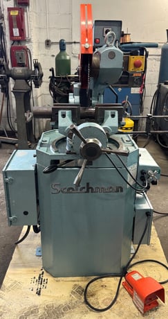 14" Scotchman #CPO-VS-350LT/PK/PD, miter cold saw, variable speed, 2" Solids, 4" Tube, power down feed, air - Image 3