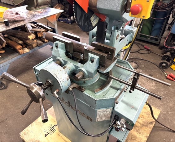 14" Scotchman #CPO-VS-350LT/PK/PD, miter cold saw, variable speed, 2" Solids, 4" Tube, power down feed, air - Image 5