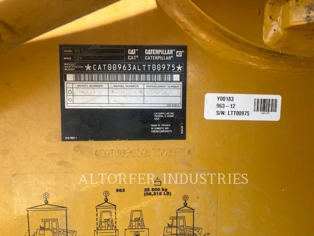 Caterpillar 963-12, Track Loader, 1802 hours, S/N: LTT00975, 2024 - Image 6