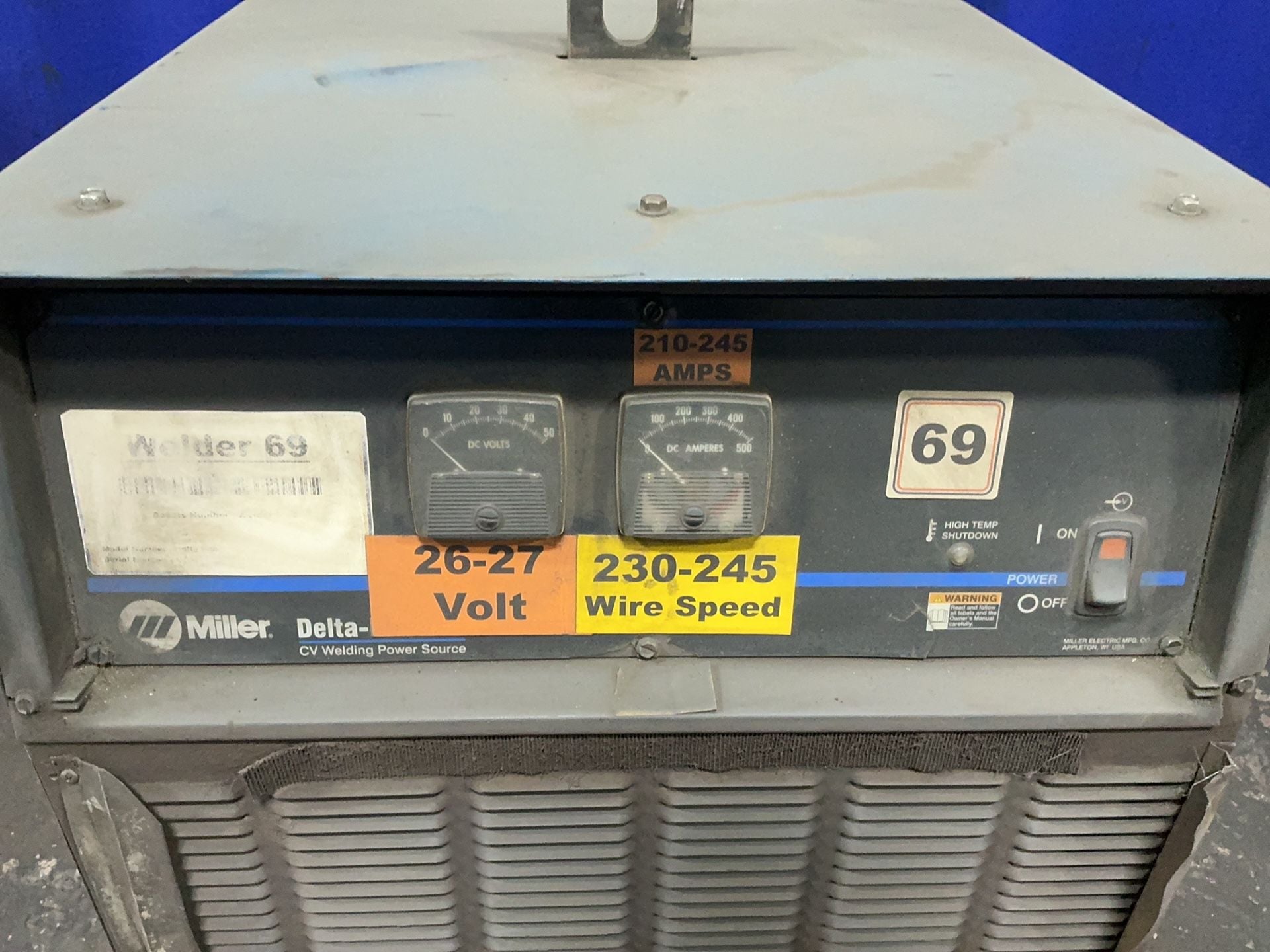 Miller #DELTA-FAB, CV/DC Welder, 375 Amps, 17.6 kW - Image 2