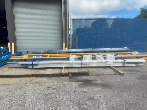 1 Ton, Gorbel, Freestanding Workstation Crane System, 2000 lb., 6 Leg Posts - Image 1