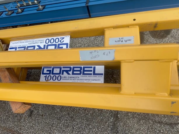 1 Ton, Gorbel, Freestanding Workstation Crane System, 2000 lb., 6 Leg Posts - Image 5