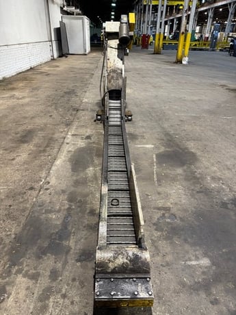 8" x 156" Wardcraft Chip Conveyor, 8' flat, 4' rise - Image 6