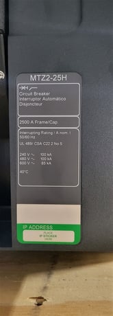 2500 Amps, Square D, Masterpact MTZ2-25H, ECHLGGNANNNNNNNNNSBBNNNN, 600 Volts, 3 Pole, Micrologic 6.0 LSIG - Image 5