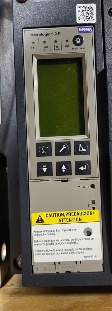 1200 Amps, Square D, Masterpact NW12H, WL3CCX64A3SXBXWXXA, 600V., 3 Pole, Micrologic 6.0P LSIG, New - Image 6