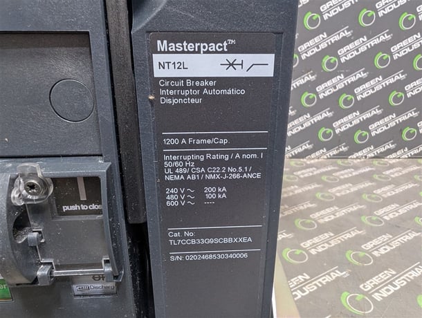 1200 Amps, Schneider, Masterpact NT12L, TL7CCB33G9SCBBXXEA, 480V., 3 Pole, Micrologic 5.0 LSI, New in Box - Image 8
