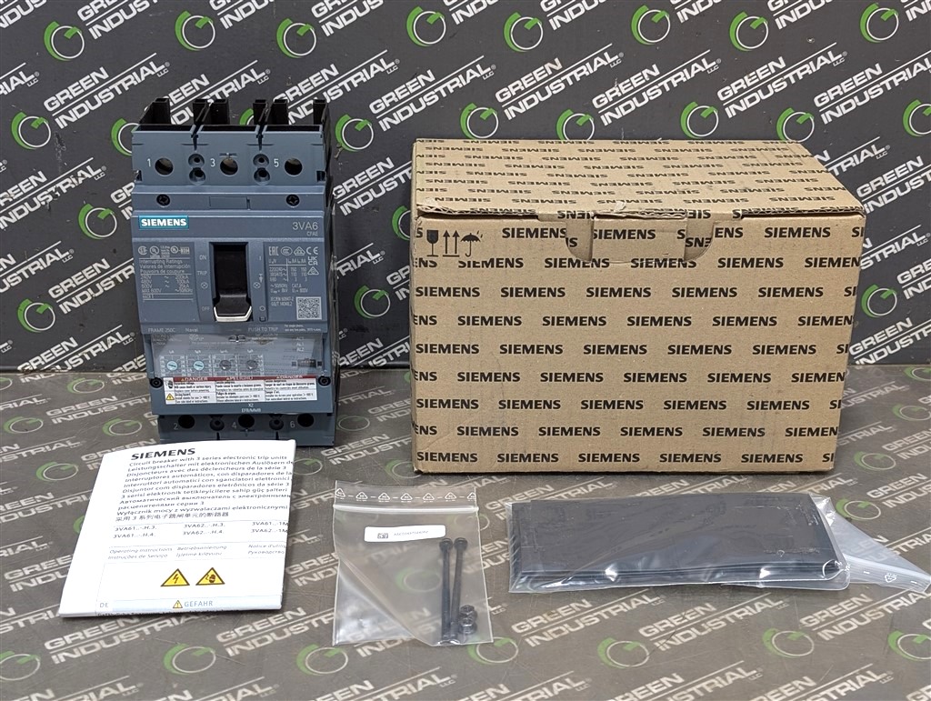 250 Amps, Siemens, SENTRON 3VA6225, 3VA6225-7HN31-0AA0, 600V., 3 Pole, ETU350 LSI, New in Box - Image 1