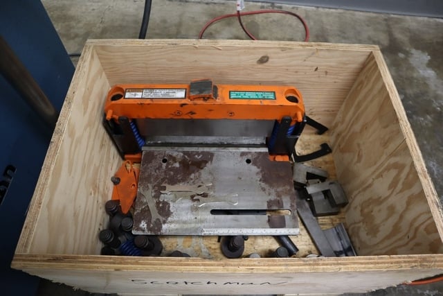 6" x 6" x 1/2" Scotchman #50514-EC, Hydraulic Ironworker, 50 Ton, Flat Shear, Brake, Punch, Notcher - Image 10