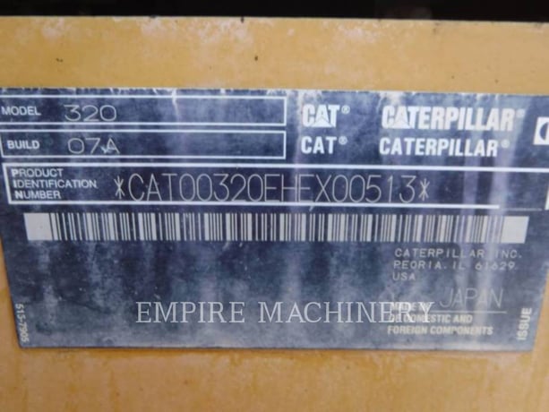 Caterpillar 320-07 P, 6009 hours, S/N: HEX00513, 2018 - Image 6