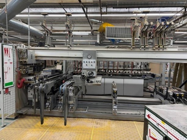 20 Spindle, Biesse #Techno-Logic, feed-thru boring machine, 125.9" max opening, 8 bottom + 2 top vertical - Image 3