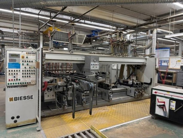 20 Spindle, Biesse #Techno-Logic, feed-thru boring machine, 125.9" max opening, 8 bottom + 2 top vertical - Image 4