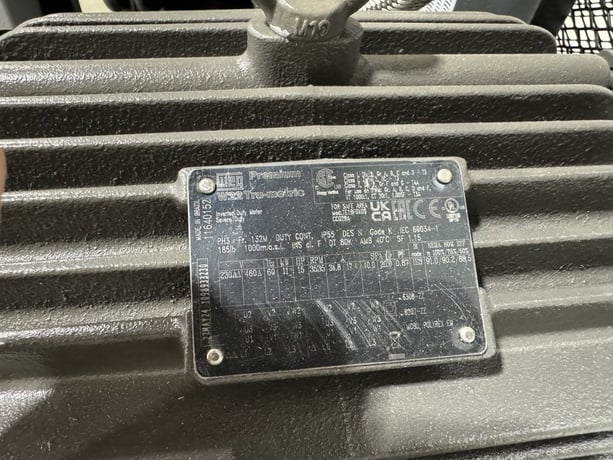 60 cfm, 175 psi, Schulz #15120HW60X-3, piston air compressor, 15 HP, 208-230/460 V., new - Image 6
