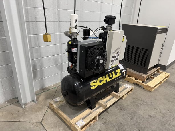 51 cfm, 125 psi, Schulz #SRP-3015-Compact, rotary screw air compressor, 15 HP, 2085-230/460 V., new - Image 3