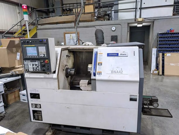 Miyano #BNA-42S2, CNC lathe, 5" chuck, 1.5" bar, 6000 RPM, 10 HP, live tooling, sub spindle, Fanuc Oi-TD, 2018 - Image 1