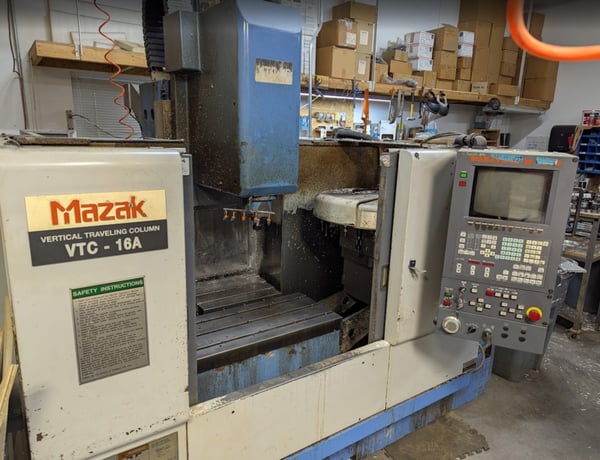 Mazak #VTC-160A, CNC vertical machining center, 22" X, 16" Y, 20" Z, 10000 RPM, 24 automatic tool changer - Image 1