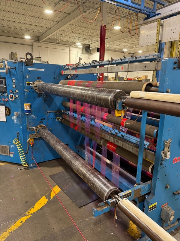 Dusenbery #835-24, 72" duplex slitter rewinder, 40" unwind diameter, 24" rewind diameter, 460 V., 3 Ph. - Image 5