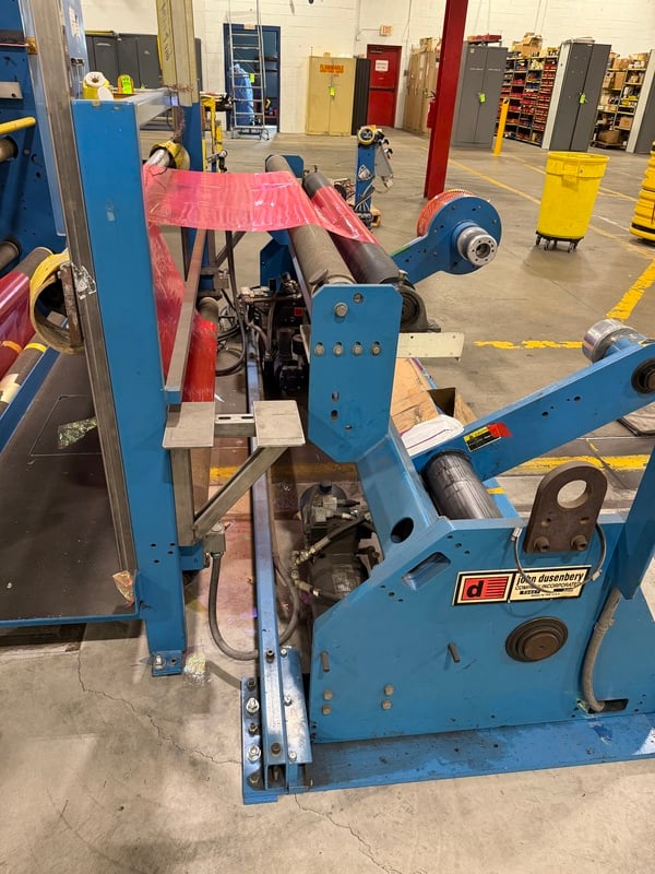 Dusenbery #835-24, 72" duplex slitter rewinder, 40" unwind diameter, 24" rewind diameter, 460 V., 3 Ph. - Image 10