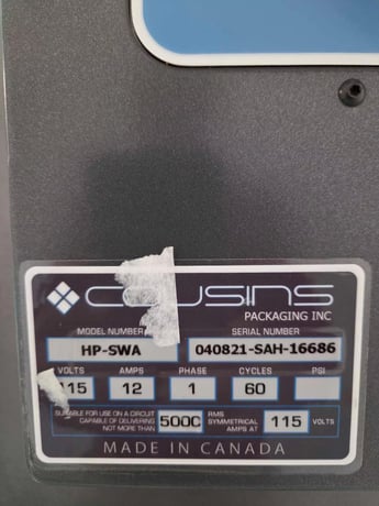 Cousins #HP-SWA, pallet stretch wrapper, above ground unit - Image 5