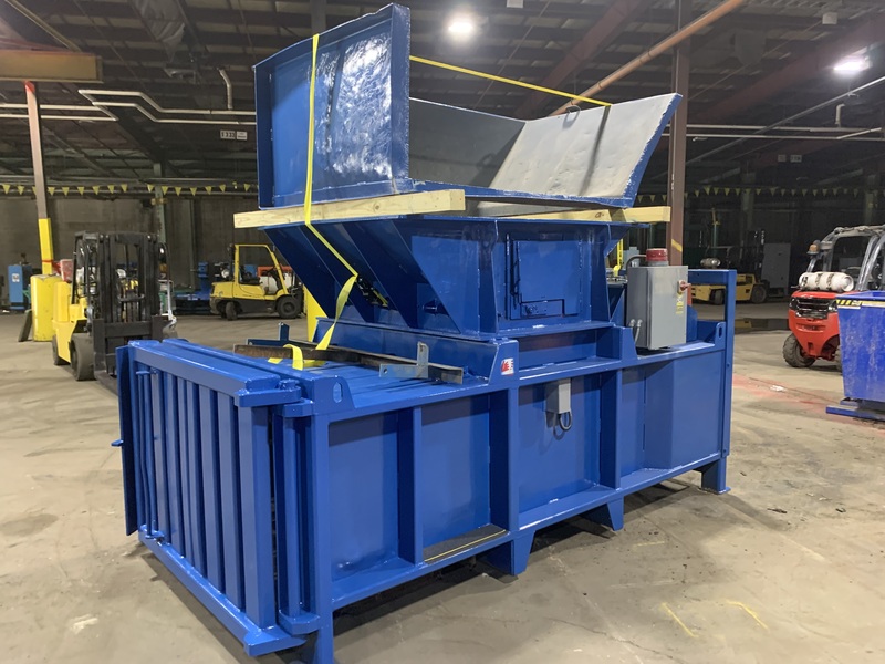 Excel #EX-60, horizontal closed door baler, 20 HP, (2) 6" cylinders, 54" W x 35" L feed opening - Image 7