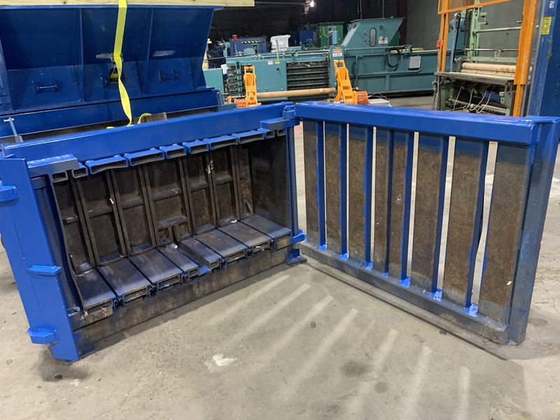 Excel #EX-60, horizontal closed door baler, 20 HP, (2) 6" cylinders, 54" W x 35" L feed opening - Image 8