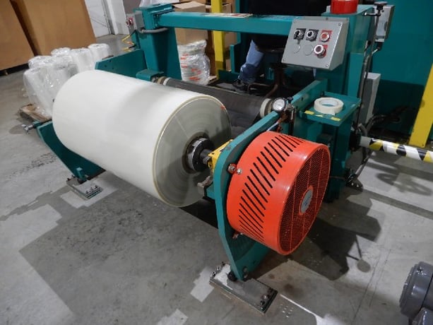 Dusenbery #635, 30" duplex slitter rewinder, 40" unwind diameter, 21" rewind diameter, .95" min slit, 460 V. - Image 2