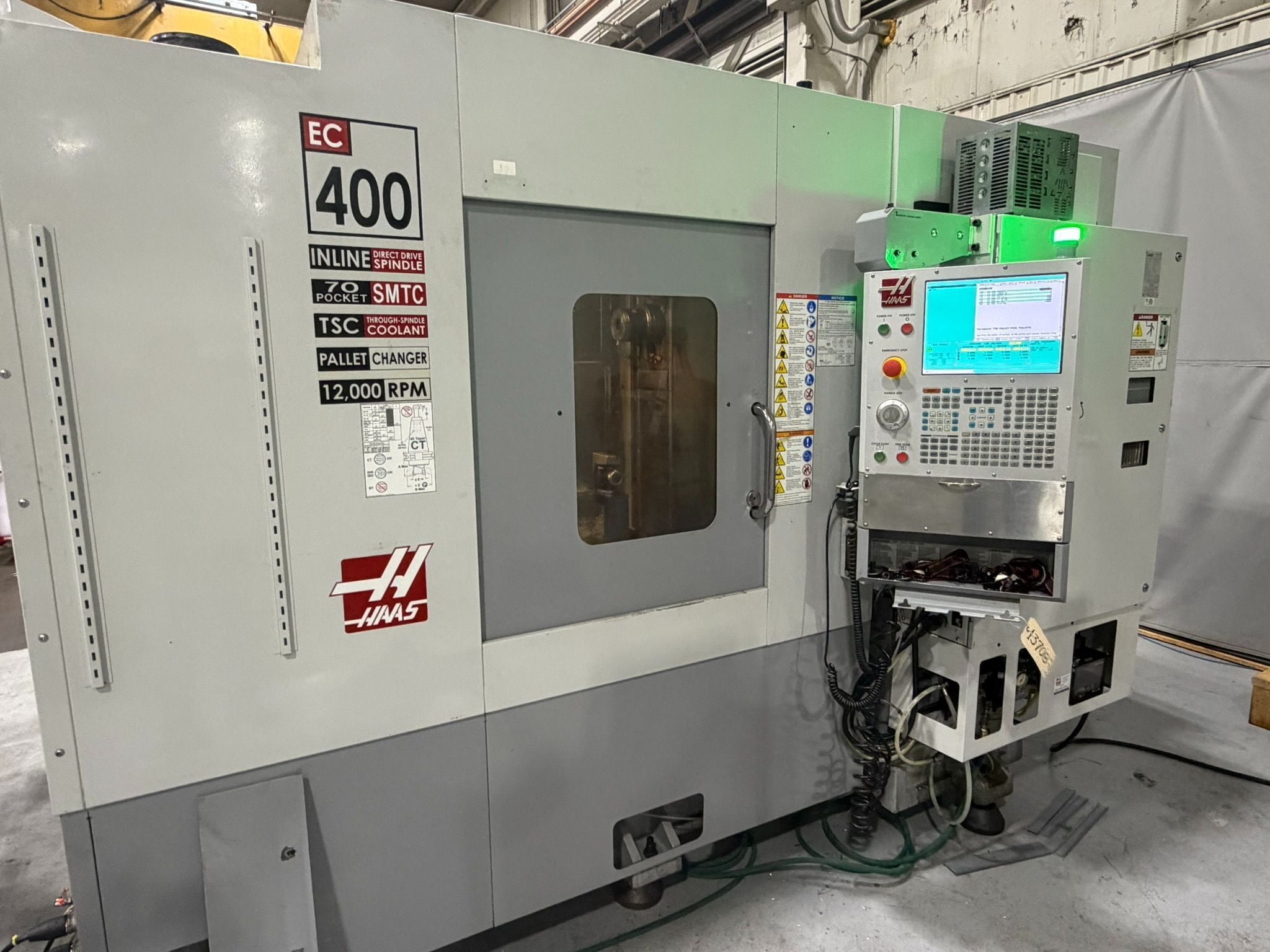Haas #EC-400PP, 4-axis horizontal machining center, 6 pallet pool, 22" X/25" Y/22" Z, 12000 RPM, 70 automatic - Image 2