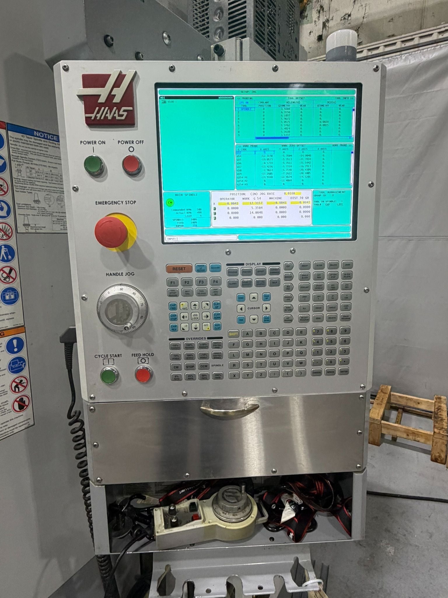 Haas #EC-400PP, 4-axis horizontal machining center, 6 pallet pool, 22" X/25" Y/22" Z, 12000 RPM, 70 automatic - Image 3