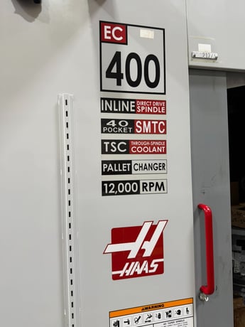 Haas #EC-400, 4-axis horizontal machining center, 20" X/20" Y/20" Z, 12000 RPM, 40 automatic tool changer - Image 2