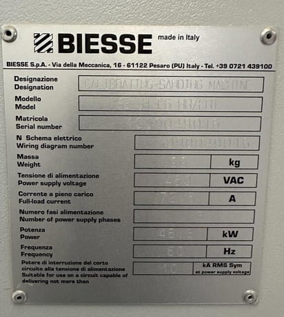 Biesse Viet #S2-31-F6-HR/KRT, wide belt sander - Image 9