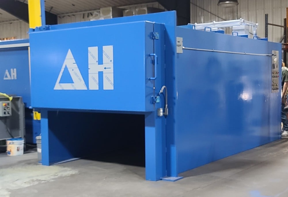 36" width x 120" L x 24" H Delta H #SCAHT-3624120-1100-AERO, horizontal manual quench furnace, 1100&deg;F - Image 2