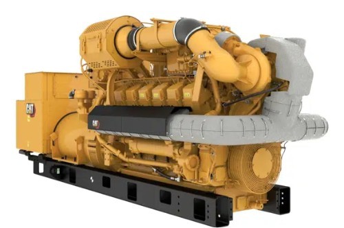 1500 KW Caterpillar #G3512H, Natural gas generator set, 400 Volts, 50 Hz, open skid, new - Image 2
