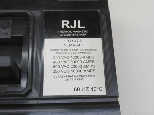 200 Amps, Miami Breaker RJL3-B200, MCCB, 3-Pole, 42 KA IC - Image 3