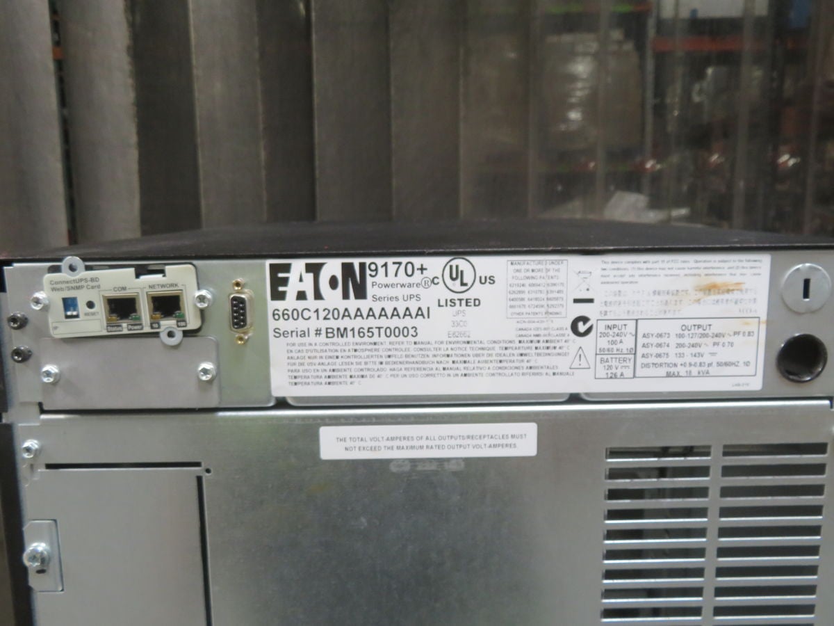 27.0 KVA, Eaton #660C120AAAAAAAI, uninterruptible power supply (2 available) - Image 4